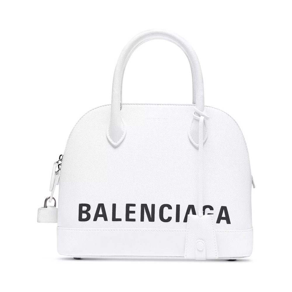 Balenciaga White Small Ville Bag